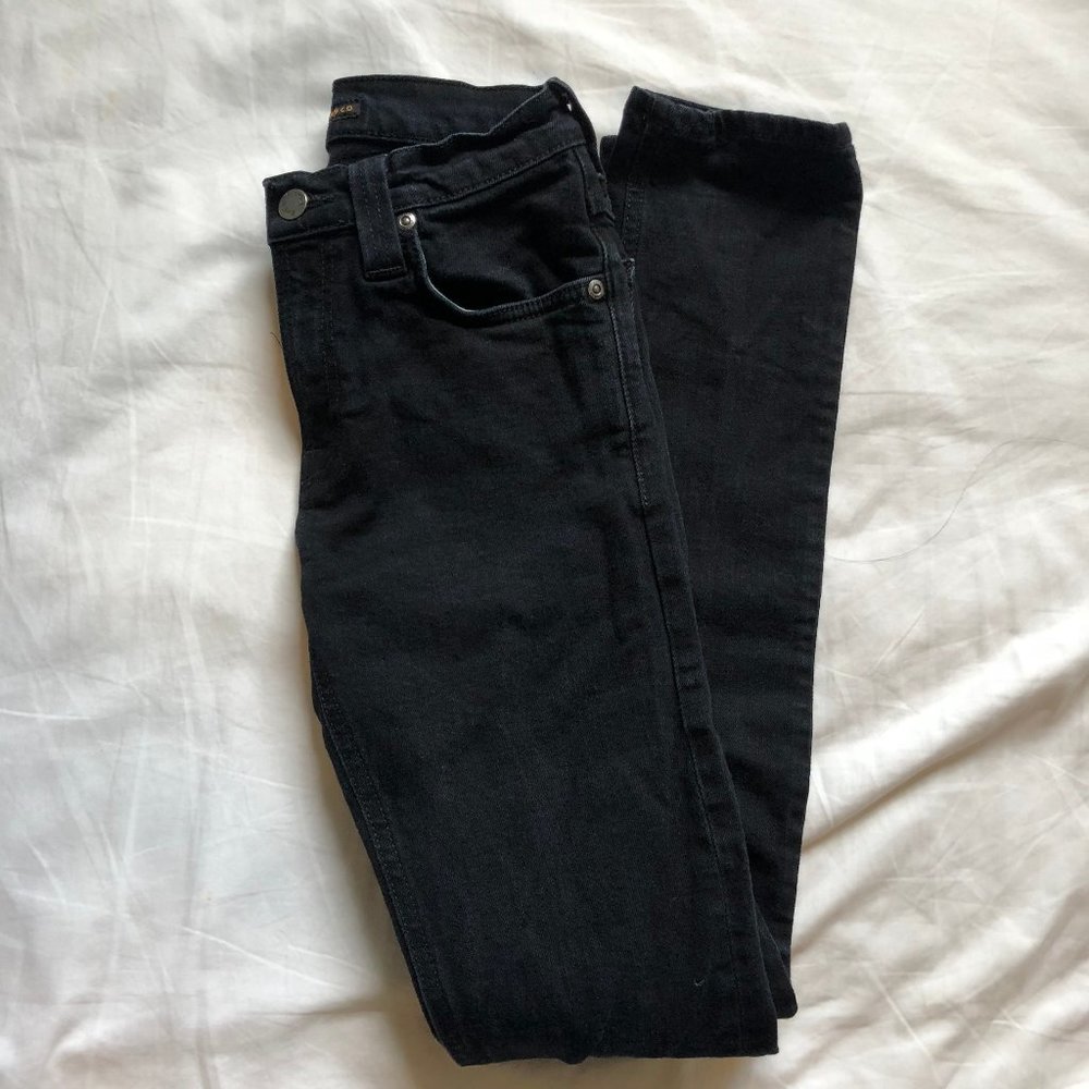 NUDIE JEANS raw denim skinny jeans